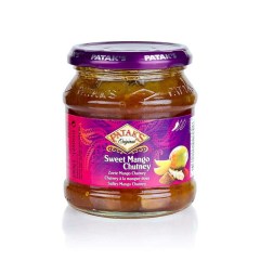 Pot en verre de Chutney Mangue Doux 283G PATAK'S 
