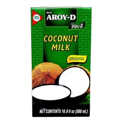 Brique en carton de Lait de coco UHT 500ML AROY-D