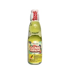 Bouteille en verre de Limonade Japonaise (Ramune) Ananas 200ML GENKI