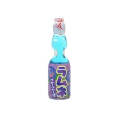 Bouteille en verre de Limonade Japonaise (Ramune) Myrtille 200ML HATA KOSEN