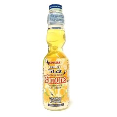 Bouteille en verre de Limonade Japonaise (Ramune) Orange 200ML KIMURA