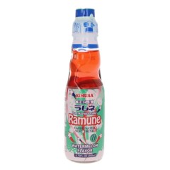 Bouteille en verre de Limonade Japonaise (Ramune) Pastèque 200ML KIMURA