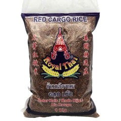 Sachet plastique de Riz Complet Rouge 1KG ROYAL THAI