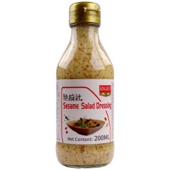 Flacon en verre de 200ML de Sauce Salade au sésame de la marque KINGZEST