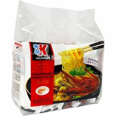 Pack en plastique de 5 sachets de Soupe de Nouilles Crabe 85G KAILO