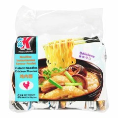 Pack en plastique de 5 sachets de Soupe de Nouilles Poulet 85G KAILO
